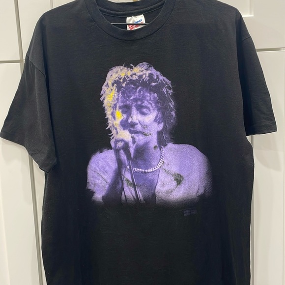 Vintage 1993 Rod Stewart Unplugged Promo Graphic T-shirt - Picture 2 of 16